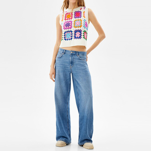 Usine personnalisée été pulls tricotés décontractés sans manches col rond <span class=keywords><strong>crochet</strong></span> main dentelle <span class=keywords><strong>pull</strong></span> <span class=keywords><strong>pull</strong></span> femmes - Product Image 6