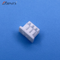 Connecteur terminal mâle simple rangée JINDA 1.25T-1-3Y 1.25mm 3 broches en bronze phosphoreux, pour câble 32~28AWG vers carte, en nylon blanc, IP66