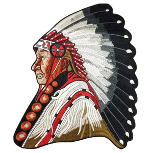 Embroidered Chenille Fabric Lace Eco-Friendly Custom Large Size Iron-On Patches for <b>Hats</b>-Personalized Design - Product Image 1