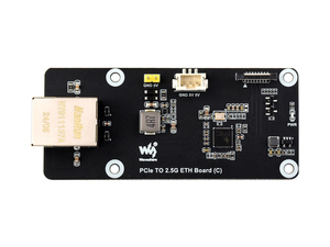 บอร์ด Waveshare PCIe TO 2.5G ETH (C) สำหรับ Raspberry Pi 5 รองรับระบบปฏิบัติการ Raspberry Pi OS ไม่ต้องใช้ไดรเวอร์ เสียบแล้วใช้งานได้ทันที K701 - Product Image 4