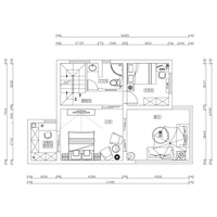 Dessin de travail architectural complet pour la construction et l'approbation de maison