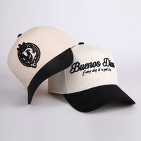 Gorra de Béisbol Bordada en 3D Personalizada al por Mayor, Gorra Deportiva de 5 Paneles de Alta Calidad con Visera de Gamuza, Gorras para Hombre