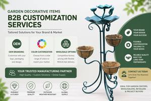 <span class=keywords><strong>Support</strong></span> à plantes en métal vert antique à 3 niveaux avec doublure en fibre de coco, <span class=keywords><strong>jardinière</strong></span> verticale décorative en forme de feuille pour la décoration de <span class=keywords><strong>balcon</strong></span> et de patio - Product Image 5