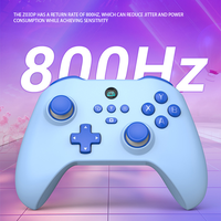 Z03DP Black Hall Rumble Dual Trigger Wireless Game Controller, Gamepad Multi-Platform untuk Switch Android IOS PC