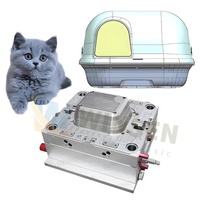 Moule de moulage par injection pour PET chien chat maison moule HDPE LDPE plastique chat maison abris moules