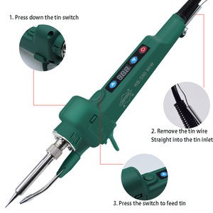 Pistola <span class=keywords><strong>de</strong></span> Soldadura Eléctrica Portátil <span class=keywords><strong>de</strong></span> 120W con Alimentación Automática, Calentamiento Interno, Herramienta Manual <span class=keywords><strong>de</strong></span> Hierro, Soldadores <span class=keywords><strong>de</strong></span> Nueva Generación - Product Image 2
