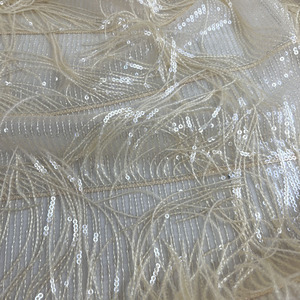 2025 New Chất Lượng Cao <span class=keywords><strong>2Mm</strong></span> Dài Tua Pha Lê Lưới Fringe Sequin Vải Cho Ăn Mặc Giản Dị - Product Image 6