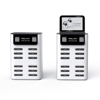 Stasiun Penyewaan Power Bank Bersama 12 Slot Smart POS NFC, Pengisian Cepat 40W, Layar LED, Mesin Vending Relink CS-S12 Pro