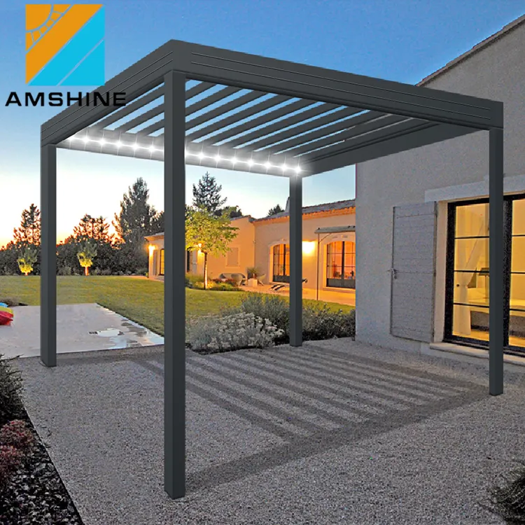 Buitenconstructies Die Buiten Ontwerpen Aluminium Pergola Lamellen Daken Terrasafdekking