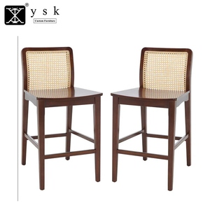 Phong cách Bắc Âu tùy chỉnh nhà hàng đồ nội thất mây wicker gỗ quầy <span class=keywords><strong>bar</strong></span> Phân thanh ghế BC-1077 - Product Image 6