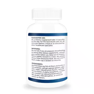 <span class=keywords><strong>Omega3</strong></span> OEM 1200มก. EPA + 900มก. น้ำมันปลา Dha แคปซูล120 <span class=keywords><strong>1000</strong></span>มก. - Product Image 6
