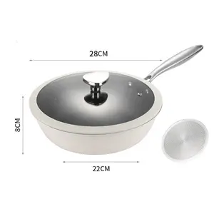 Kích thước khác nhau không dính đa chức năng Cookware Set sữa Pan đúc nhôm titan Frying Pan