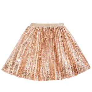 Falda Tutú de Gasa Personalizable para Niñas, con Lentejuelas Brillantes, Diseño Floral a Cuadros, Transpirable, Mini, Estilo Lolita Informal - Product Image 4