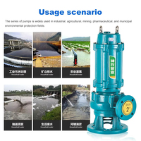 Pompe submersible pour eaux usées WQ en fonte, directement de l'usine SN, avec logo personnalisé OEM