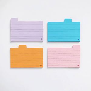 Marcadores de Índice Americanos, Tarjetas Separadoras, Notas Adhesivas Autoadhesivas para Hojas Sueltas, Cuaderno Rayado, Material de Oficina para el Regreso a Clases - Product Image 3