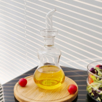 Bouteille Distributrice d'Huile en Verre Borosilicate Haute Qualité 470ml (15.8oz) pour Cuisine, à Trou Unique, OEM et ODM, Résistante à la Chaleur, Gadgets de Cuisine 202