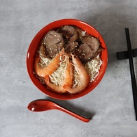 Vaisselle de restaurant très vendue, bol à ramen en mélamine incassable de 7,5 pouces (32 oz)