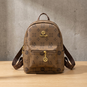 High Quality Vintage <b>Mini</b> Luxury Handbag Soft Handle Women's Summer Leisure Travel <b>Backpack</b> Bear Pu Waterproof Zipper Closure - Product Image 3