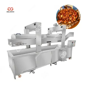 Gelgoog Automatic Continuous Cashew Nut Fryer Machine Snacks Groundnut Peanut Frying Machine