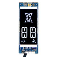 Afficheur d'appel extérieur pour cabine d'ascenseur MAIJING MCTC-HCB-D1/D2, taille personnalisée, écran LCD FSTN, luminosité 300 cd/m², montage sur rail DIN