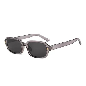 Retro Square <b>Frame</b> <b>Sunglasses</b> For Women Black Plastic <b>Frame</b> UV400 Protection <b>Small</b> Size Street Style High End Design - Product Image 4