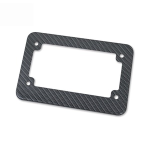 Cadre de plaque d'immatriculation de moto standard américain, vente en gros de cadres de plaque d'immatriculation de moto personnalisés en fibre de carbone - Product Image 3