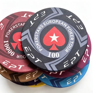 Vente en gros de jetons de poker en céramique de haute qualité, écologiques, durables, Texas Hold'em EPT <span class=keywords><strong>Casino</strong></span> Game 10g 39mm, directement de l'usine, cadeaux - Product Image 5