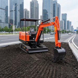 Miniexcavadora de 3 Toneladas con Cabina para Instalación de Postes de Señalización y Buzones en Jardines, Color Personalizado, Servicio OEM y ODM - Product Image 1
