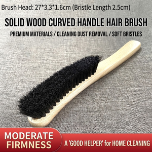 Cepillo <span class=keywords><strong>para</strong></span> Zapatos de Madera de Haya con Crin de Caballo, Mango de Madera, Cuero y Ante, <span class=keywords><strong>para</strong></span> Limpieza y Pulido, Venta al por Mayor - Product Image 1
