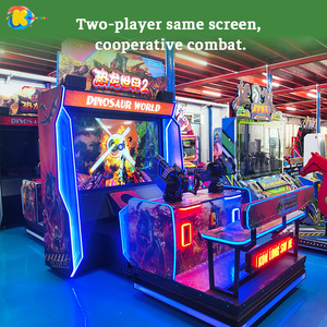 Máquina de Videojuegos de Simulación de Pistola para <span class=keywords><strong>2</strong></span> Jugadores, Parque Jurásico, Máquina de Arcade de Disparos, Funciona con Monedas, Centro de Entretenimiento Interior - Product Image 3