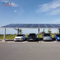 Sistema Solare per Carport a Doppia Faccia con Pannelli da 590W-600W, Inclinazione 5-10°, Orientamento Verticale, Garanzia di 10 Anni, Prezzo di Fabbrica