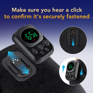 Chauffe-genou intelligent rechargeable avec 5 niveaux de température, arrêt automatique après 30 minutes, pour soulager les douleurs articulaires, utilisation à domicile et en voyage - Product Image 6