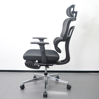 Chaise de bureau ergonomique avec fonction pivotante Chaise d'ordinateur à domicile Accoudoir 3D Chaise de direction confortable