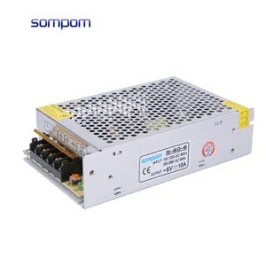 SOMPOM AC DC 6V 10A 60W DC Led sürücü 24 ay garanti ile LED sürücü için anahtarlama güç kaynağı