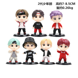 Q-Phiên Bản Btss PVC Thiết Lập Mô Hình V Suga <span class=keywords><strong>Rap</strong></span> Quái Vật Jimin Mini Hành Động Hình Jung Kook Jimin Đồ Chơi Trang Trí Figurineaz - Product Image 5