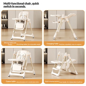 <span class=keywords><strong>Chaise</strong></span> haute multifonction confortable et douce pour bébés et enfants, <span class=keywords><strong>chaise</strong></span> berçante avec dossier réglable pour enfants - Product Image 2