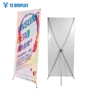 라이트 박스 스탠드 YZ 디스플레이 디스플레이 광고 유형 도매 전시회 좋은 디지털 스탠드 X 배너 스탠드 제조 업체 철