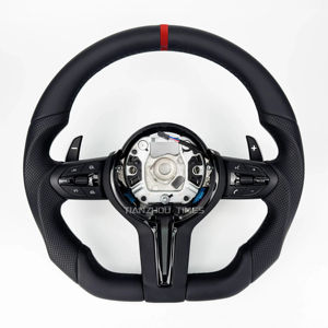 Volant sport en cuir M pour <span class=keywords><strong>BMW</strong></span> Série F F20 F21 F22 F44 F30 340i F31 F34 <span class=keywords><strong>335i</strong></span> F32 F33 F36 F10 535i 550i F11 F07 F06 F13 - Product Image 1