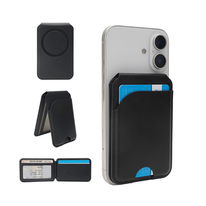 Titulaire de la carte magnétique de crédit d'identification en cuir personnalisé Rfid de concepteur cartes à collectionner portefeuilles de téléphone <span class=keywords><strong>assurance</strong></span> porte-carte magnétique - Product Image 3