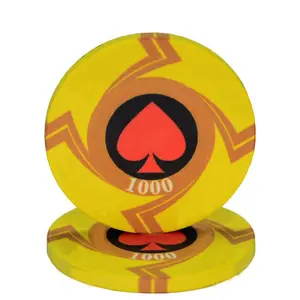10g casino token di ceramica poker chips su ordinazione golf mini di alta qualità EPT jetons de poker