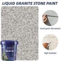 Peinture acrylique pour revêtement de bâtiment, peinture à base de résine, revêtement liquide en spray, gravier de pierre naturelle, modèle architectural personnalisé