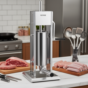 Machine à saucisses manuelle verticale en acier inoxydable Vevor 5L pour la fabrication de saucisses maison - Product Image 2
