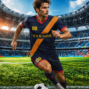 <span class=keywords><strong>Divisa</strong></span> da Calcio per Uomo Adulto, Traspirante, Estiva, 100% Poliestere, Personalizzabile con Nome e Numero, Set per Squadra, Servizio OEM - Product Image 1