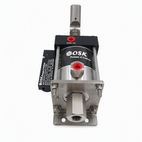 Pompa Booster Piston Hidrolik Pneumatik Tekanan Tinggi OSK Double Drive Double Acting 50000 PSI Kontrol Otomatis Penuh OEM