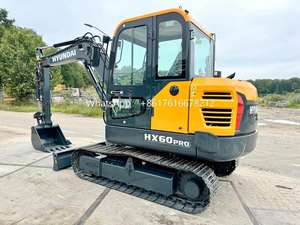 Nouvelle pelle sur chenilles Hyundai HX60PRO 2024, fabrication sud-coréenne, 6 tonnes, avec moteur Yanmar et composants principaux - Product Image 4