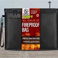 Sac de rangement sécurisé en polyester imperméable et ignifuge, avec serrure, pour documents et argent, idéal pour protéger les tablettes – Vente chaude