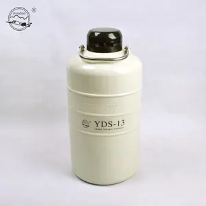 Tanque de armazenamento criogênico YDS-13 litros com vasilha dupla para banco de células-tronco