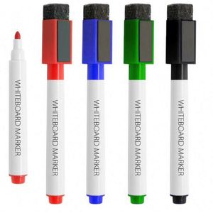 Dry Marker With Magnet and Eraser for Whiteboard Bullet Tip Office Use - Product Image 1