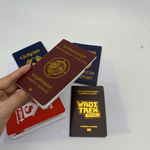 Livret <span class=keywords><strong>de</strong></span> passeport personnalisé avec logo en feuille d'or, impression couleur intégrale, format passeport, pour voyages et films - Product Image 4