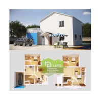 Maison préfabriquée de style bungalow de plage Econel 2025 pour diverses utilisations, imperméable et polyvalente pour salle de sport, bureau, salle à manger, supermarché, salle de bain